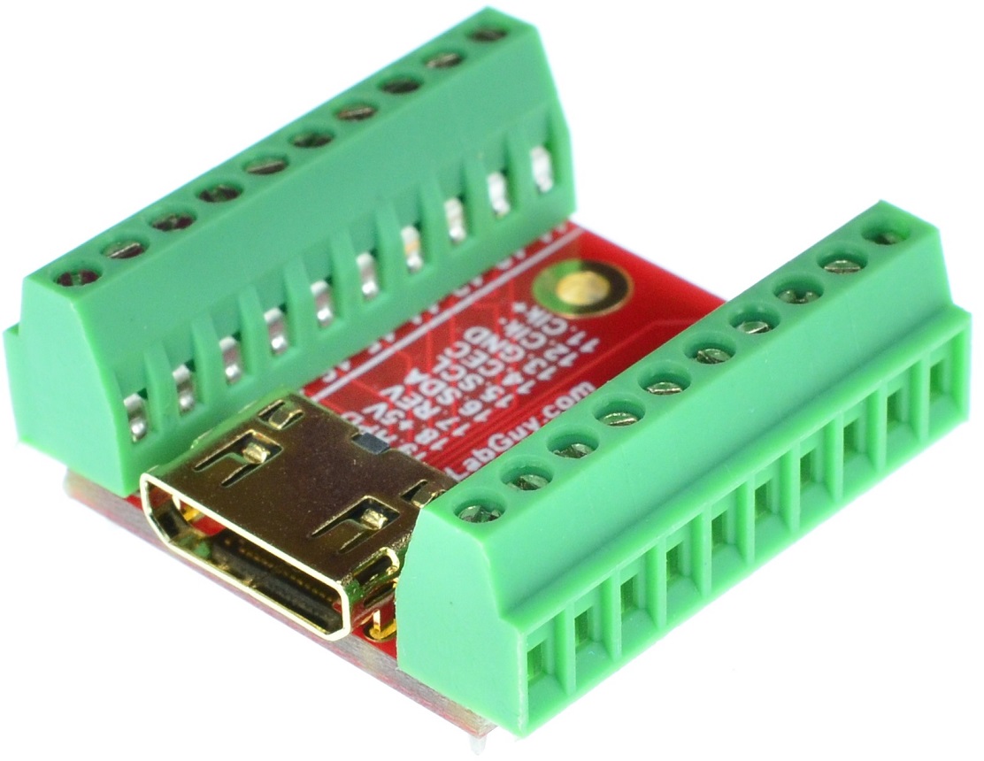 MINI HDMI Type C Female connector Breakout Board